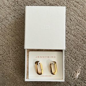 Jenny Bird U link gold earrings